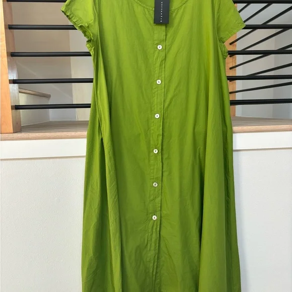 bryn Walker Green Button-Down Dress - Picture 1 of 2